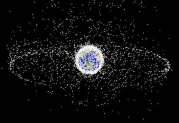 Một hình ảnh do máy tính tạo ra về các mảnh vỡ không gian quay quanh Trái đất. Tín dụng: Văn phòng chương trình mảnh vỡ quỹ đạo của NASA, thư viện ảnh