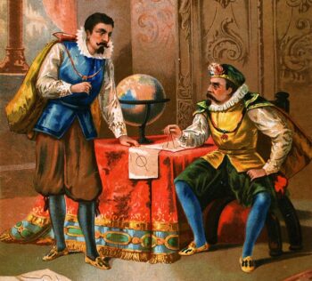 Tycho Brahe và Johannes Kepler. Tín dụng: Đồ họa siêu việt / Getty Images